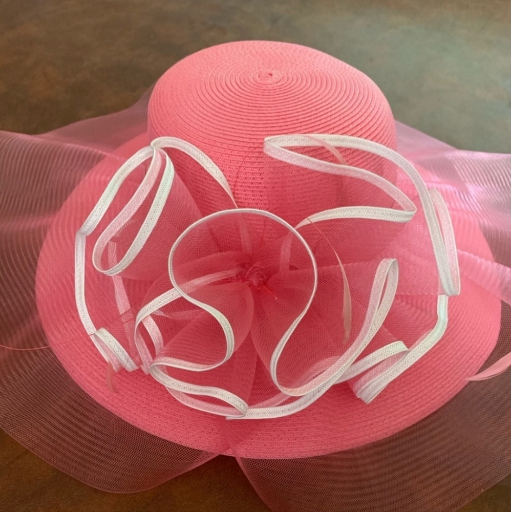 Pink Derby Hat